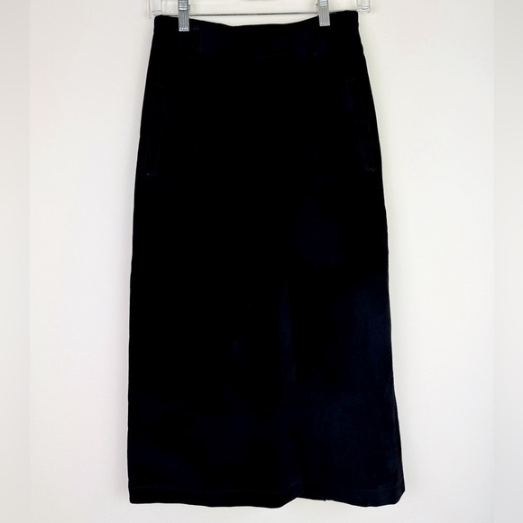 Marshall Fields Country Shop Vintage Black Suede Skirt - Picture 1 of 10